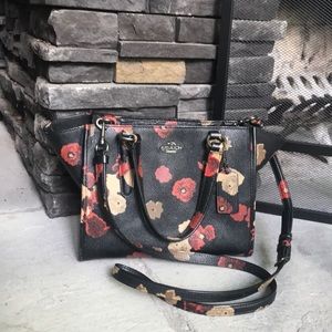 Coach Black Floral Crossbody Bag